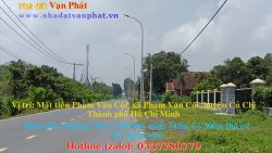 Lô đất mặt tiền đường Phạm Văn Cội, 743m2 (306m2 thổ cư), xã Phạm Văn Cội, Củ Chi, Hồ Chí Minh